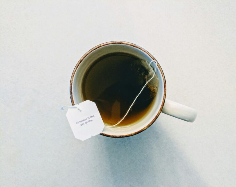 Cup of tea representing a wellness-inspired balanced home